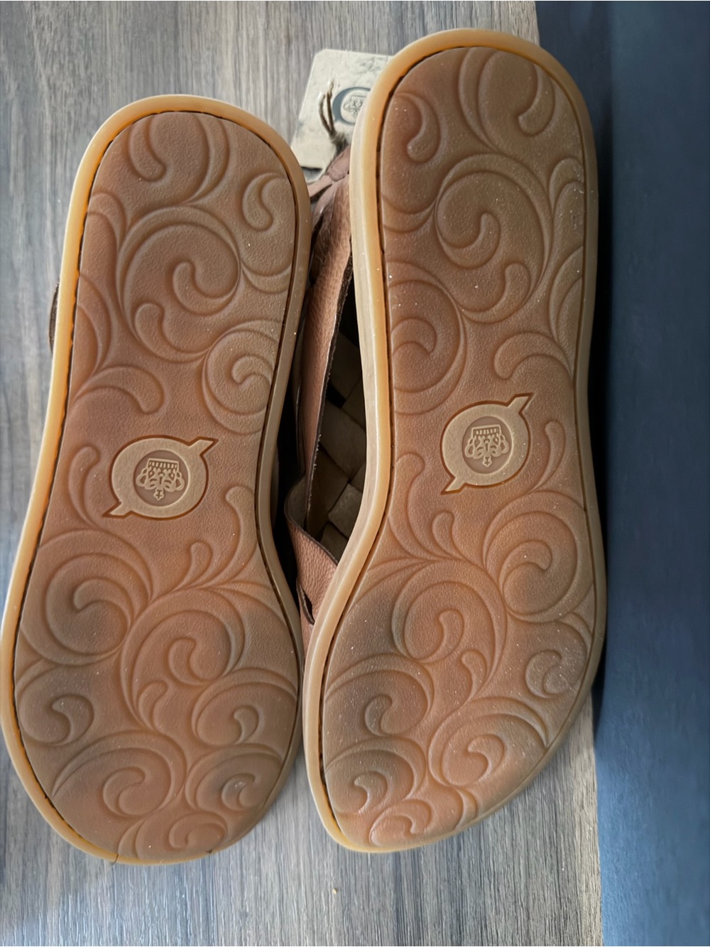 Born Women's Tan Woven Leather Sandals - Picture 6 of 6